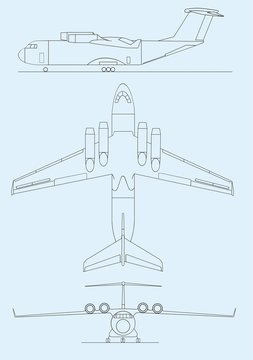 drawing aircraft