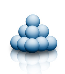 3d illustration of balls