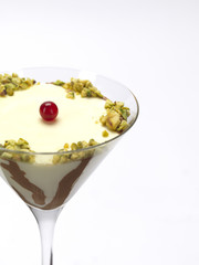 close up of a pannacotta