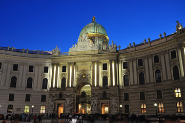 Fototapeta na wymiar Hofburg palace, Vienna architecture, Austria
