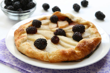 Pear Blackberry Crostata