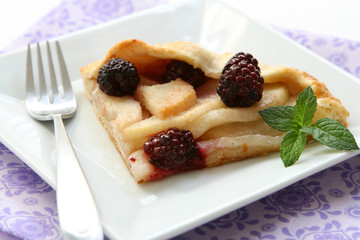 Pear Blackberry Tart