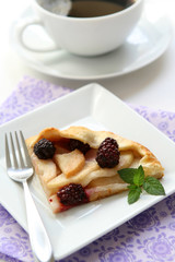 Pear Blackberry Tart
