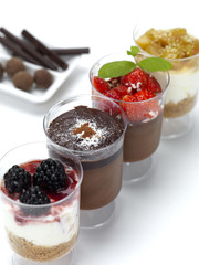 four desserts in a row