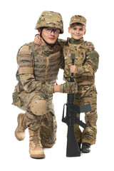 Military Father and Son