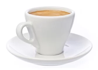 Foto op Plexiglas Cup of espresso Coffee isolated over white © devulderj