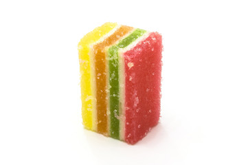 Multi-coloured fruit candy, fruit jelly
