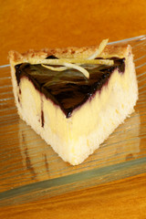 Blueberry and vanilla custard cream tart