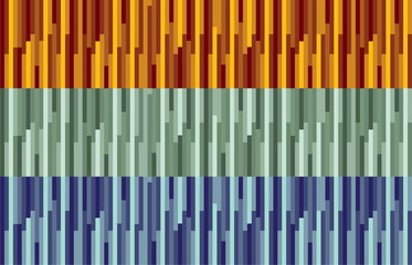 orange, green and blue stripes abstract background illustration