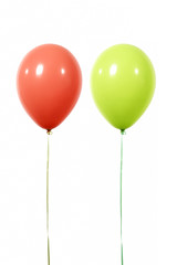balloons red and green