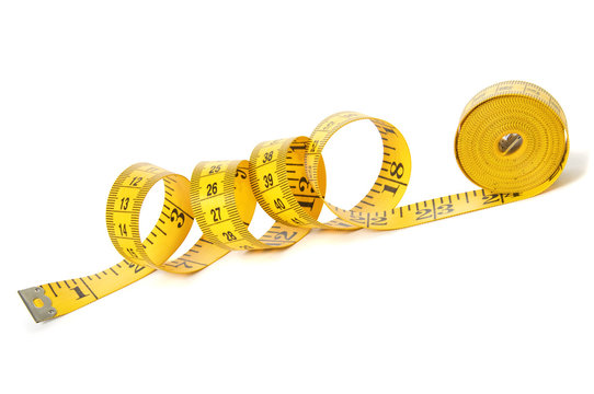Fabric tape measure length hi-res stock photography and images
