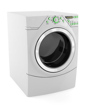 wash machine isolated on white background