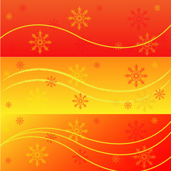 abstract winter banners
