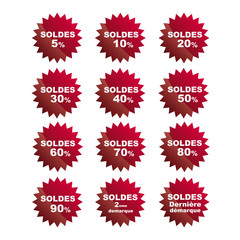 Soldes etiquettes étoiles 2