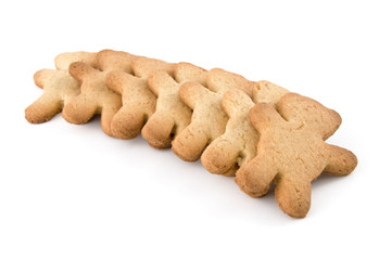 Aufgereihte Teddy-Plätzchen