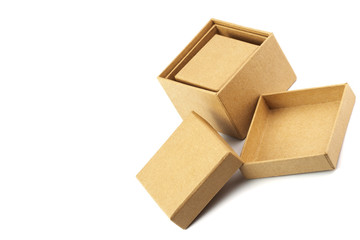 tthree cardboard boxes