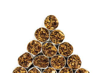 Pyramid of cigarettes
