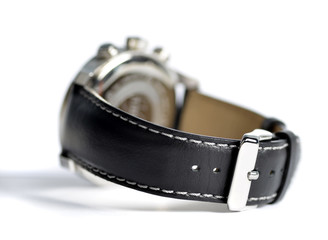 Leather wristwatch
