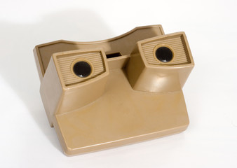 stereoscope for viewing pairs of slides