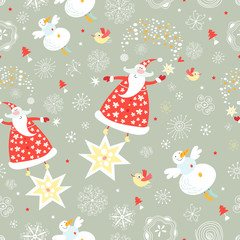 The texture of santa claus