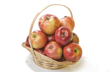 Apple food in a basket