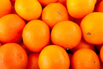 background of tangerines over white bachground