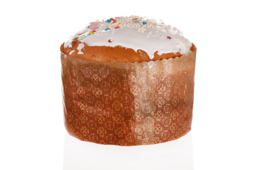 Easter cake isolated on white