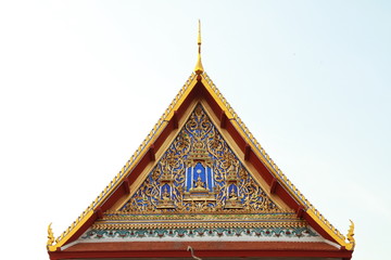 Roof of a Thai style architecture