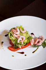 Fresh shrimp salad