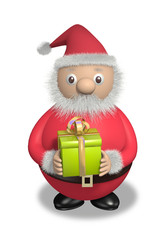 Père Noël et cadeau