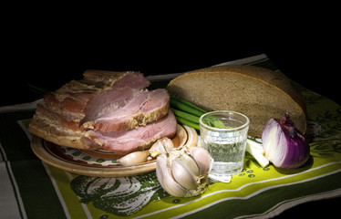 lard and bread