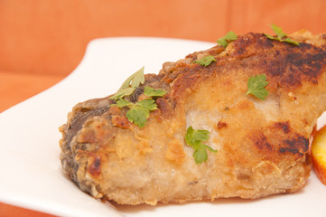 Fish with parsley and orange