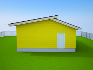 yellow small house