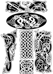 Celtic vector art-collection on a white background.