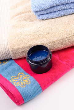 Fresh Clean Laundry with Capful of Detergent
