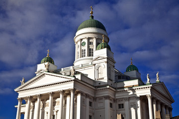Fototapeta na wymiar Lutheran Cathedral in Helsinki