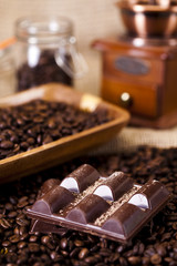 Old fashioned coffee, grinder