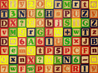 Wooden Blocks Background