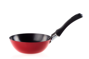 Red frying pan