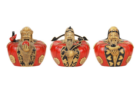 Hok lok siu, Taoist figurines hok lok siu, chinese
