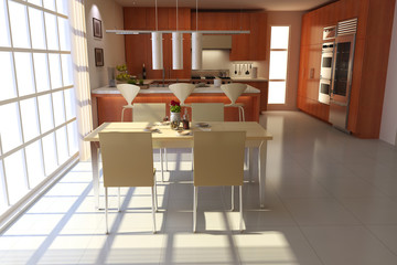 modern dining room