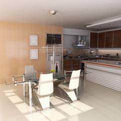 modern dining room