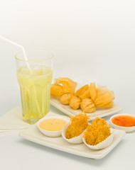 fried food in  Dim Sum restaurant