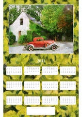2011 Annual Calendar - Vintage Car