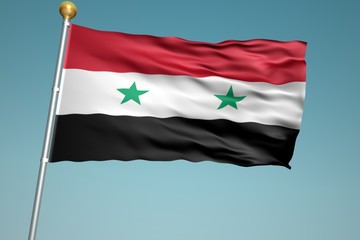 Fototapeta na wymiar シリアの国旗