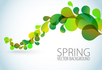 Spring Abstract floral background