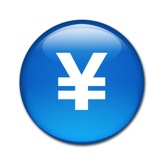 Fototapeta premium Boton brillante yen japones