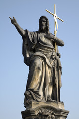 Fototapeta na wymiar Prague - st. John the Baptist from Charles bridge