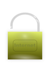 Internet padlock