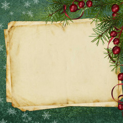 Congratulation card to Christmas and New year